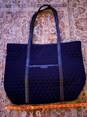 Vera Bradley Quilted Black Large Tote